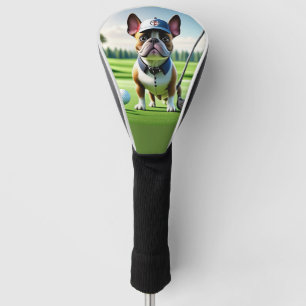 French Bulldog on golf course on vacation Head Cover