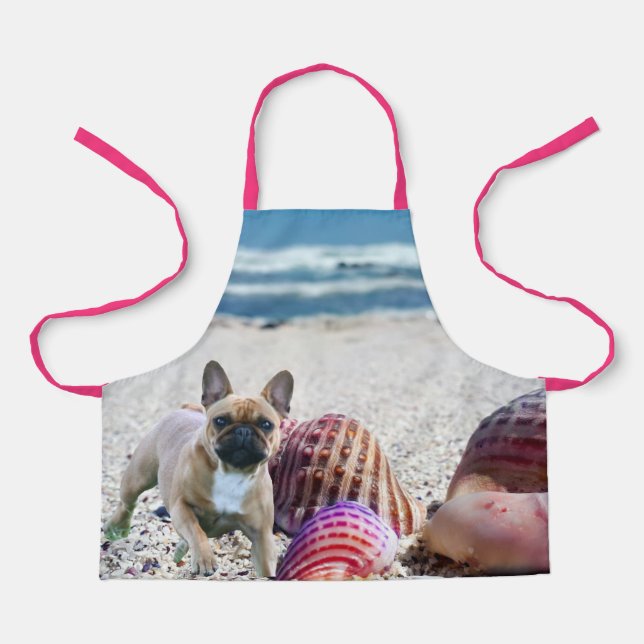 French Bulldog on the Beach Apron (Front)