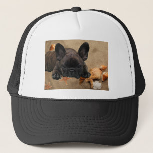 French Bulldog on the beach French Bulldog Trucker Hat