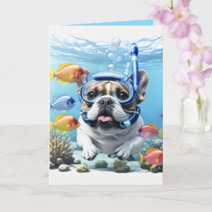 French Bulldog on vacation Card