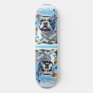 French Bulldog on vacation Skateboard