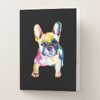 French Bulldog Original Watercolor Drawing Gift
