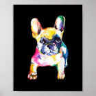 French Bulldog Original Watercolor Drawing Gift