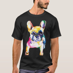 French Bulldog Original Watercolor Hand Drawing Gi T-Shirt