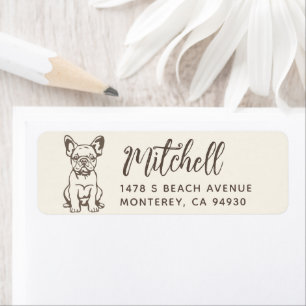 French Bulldog Owner Return Address Dog Owner labe Label