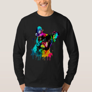 French Bulldog Paint Splatter Frenchie  Splatter T-Shirt