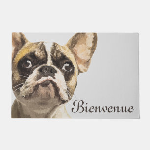 French Bulldog Painted Portrait Doormat