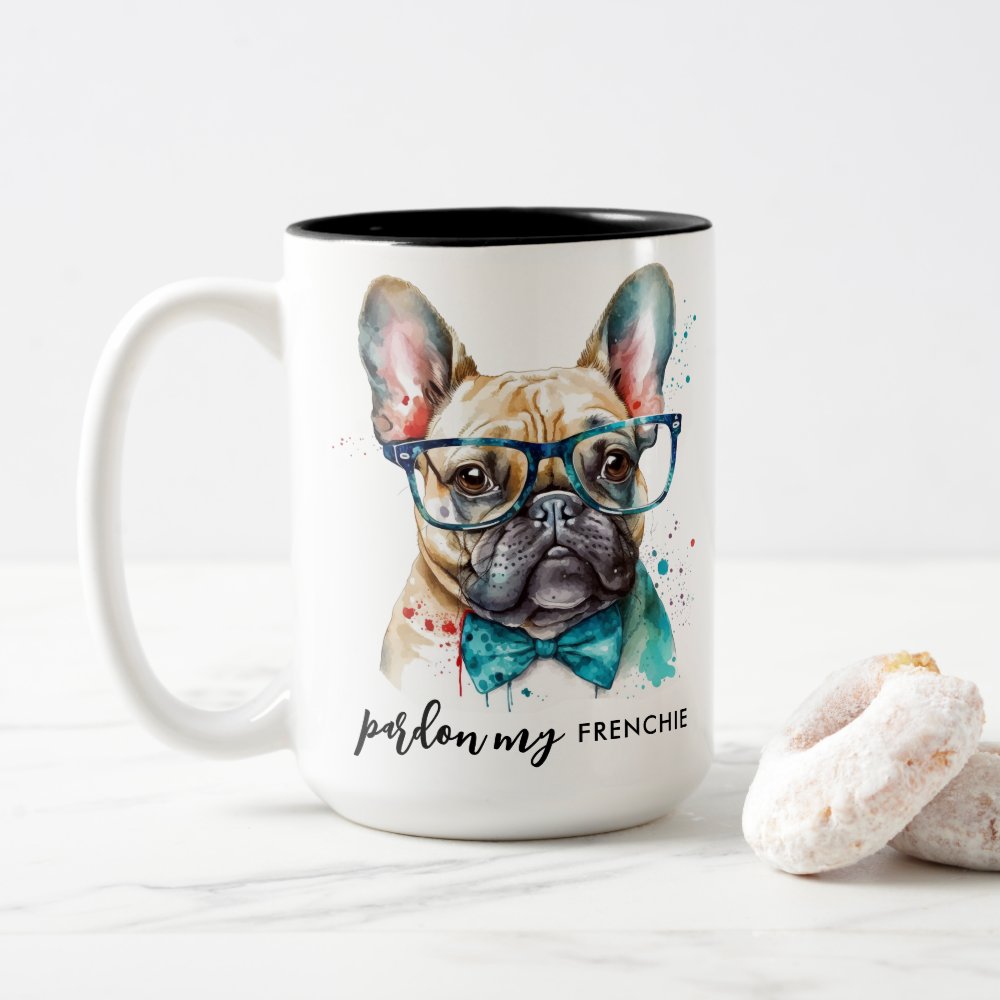 Disover French Bulldog Pardon My Frenchie Cute Dog Lover Two-Tone Coffee Mug
