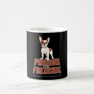 French Bulldog Pardon My Frenchie Vintage Funny Coffee Mug