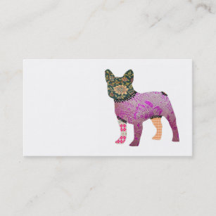 French Bulldog Patchwork Pet Business Cards