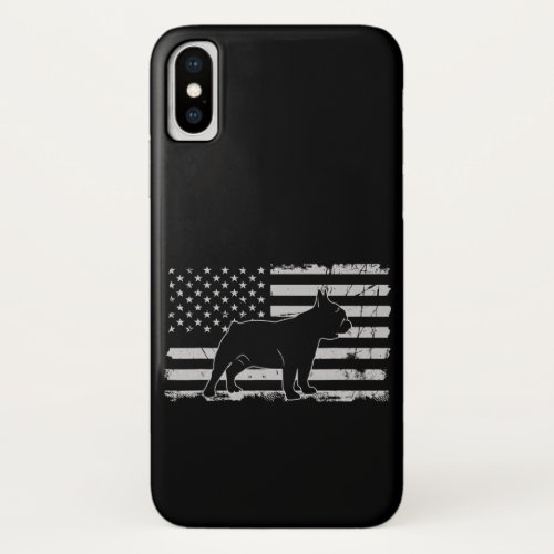 French Bulldog Patriotic Dog Lover Gifts iPhone X Case
