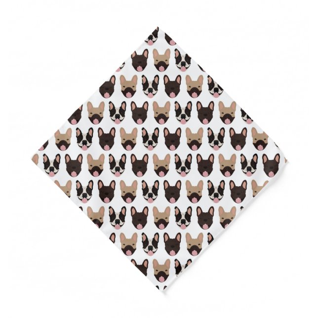 French Bulldog Pattern Bandana (Front)