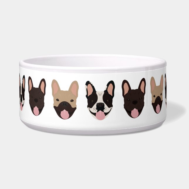 French Bulldog Pattern Bowl (Left)
