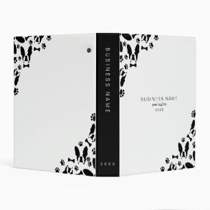 French Bulldog pattern corner Mini Binder