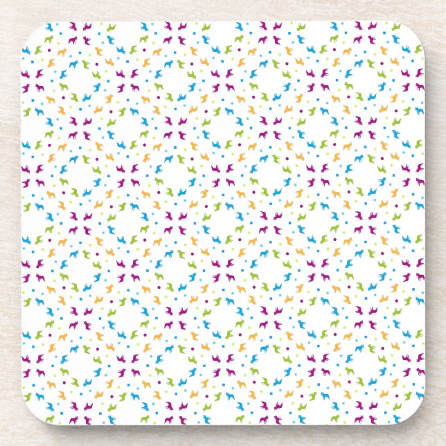French Bulldog pattern Drink Coaster (Front)