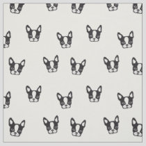 French Bulldog pattern fabric