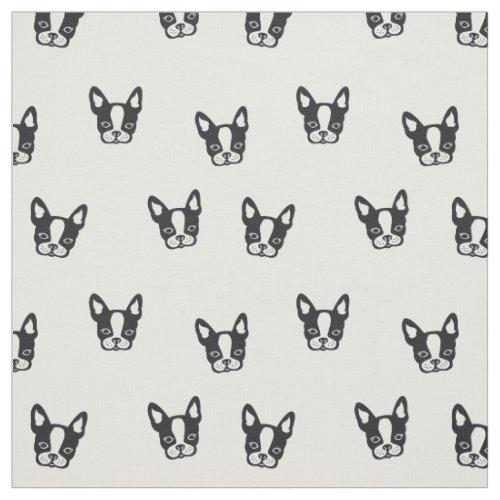 French Bulldog pattern fabric