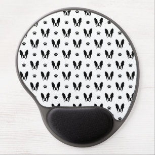 French bulldog pattern gel mouse pad