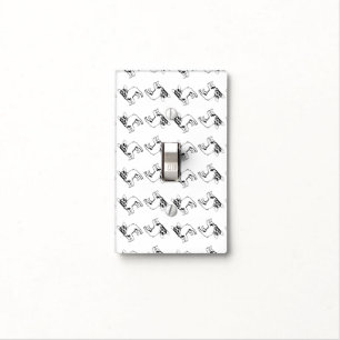 French Bulldog pattern Light Switch Cover