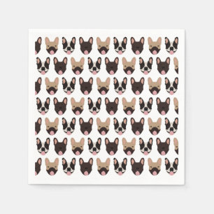 French Bulldog Pattern Napkins