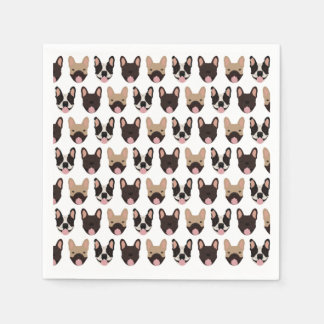 French Bulldog Pattern Napkins