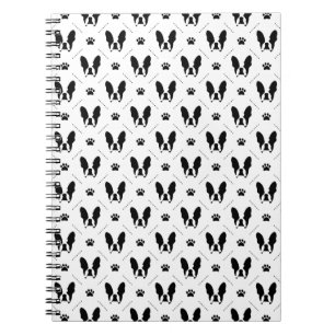 French bulldog pattern notebook