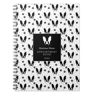 French bulldog pattern notebook