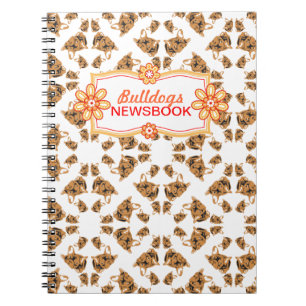 French Bulldog pattern Notebook