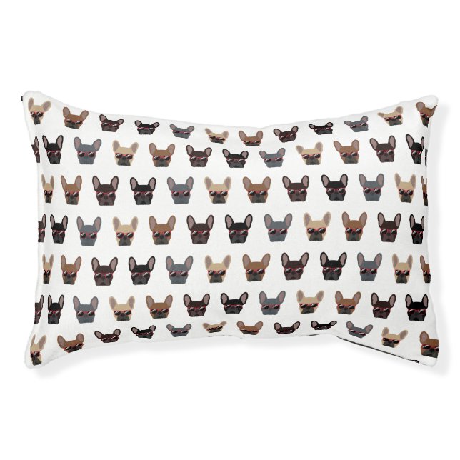 French Bulldog Pattern Pet Bed (Front)