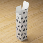 French Bulldog pattern Wine gift Box<br><div class="desc">Wine gift Box with French Bulldog pattern. For lovers of frenchies and bulldogs</div>