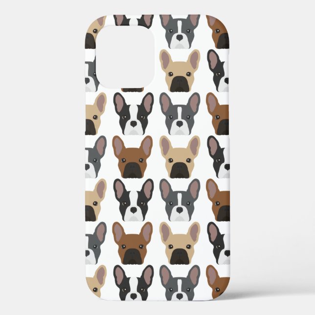 French Bulldog Patterned Case-Mate iPhone Case (Back)