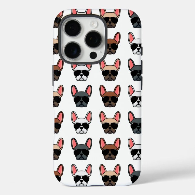 French Bulldog Patterned Phone Case (Back)