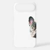 French Bulldog 'peeking' cell phone case (Back)