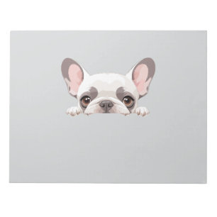 French Bulldog Peeking Cute Adorable Funny Animal Notepad