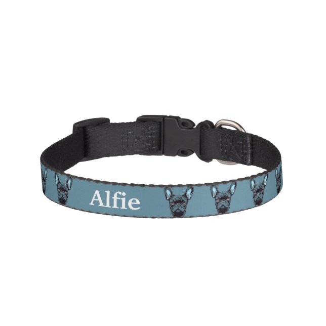 French Bulldog Personalize Pet Collar (Front)