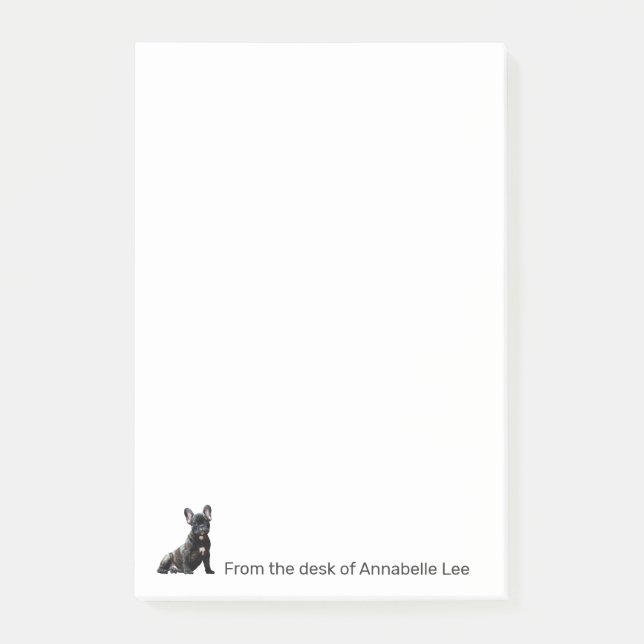French Bulldog Personalize Post-it Notes (Front)
