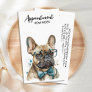 French Bulldog Personalized Dog Groomer Pet Sitter Appointment Card