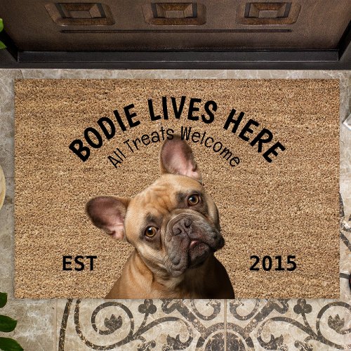 French Bulldog Personalized Dog Lover Doormat