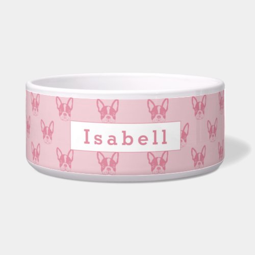 French Bulldog Personalized Dog Water Bowl