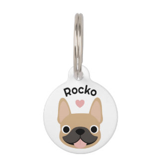 French Bulldog Personalized ID Tag, Custom pet ID Tag