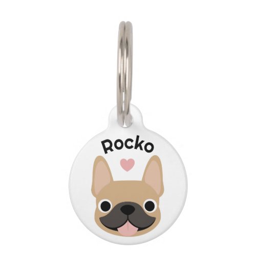 French Bulldog Personalized ID Tag, Custom pet ID Tag