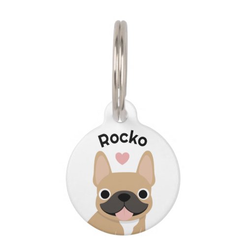French Bulldog Personalized ID Tag, Custom pet ID Tag