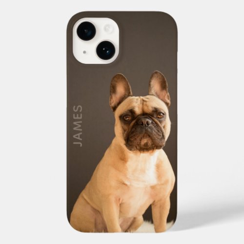 French Bulldog Personalized Name  Dog Case_Mate iPhone 14 Case