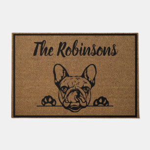 French Bulldog Personalized Welcome Mat Doormat