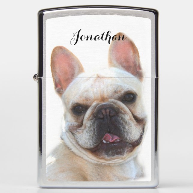 French bulldog personalized zippo lighter (Front)