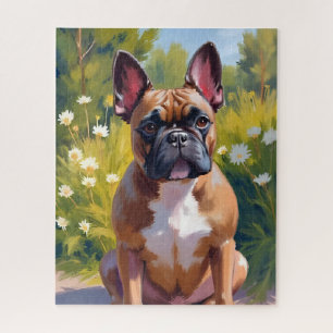 French Bulldog Pet Painting Dog Art Jigsaw Puzzle