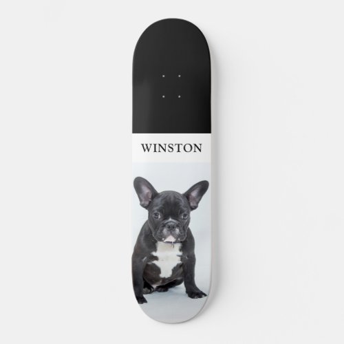 French Bulldog Pet Photo Skateboard