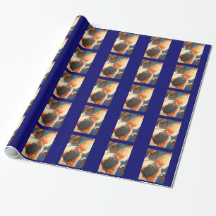 French Bulldog Pet Portrait Wrapping Paper