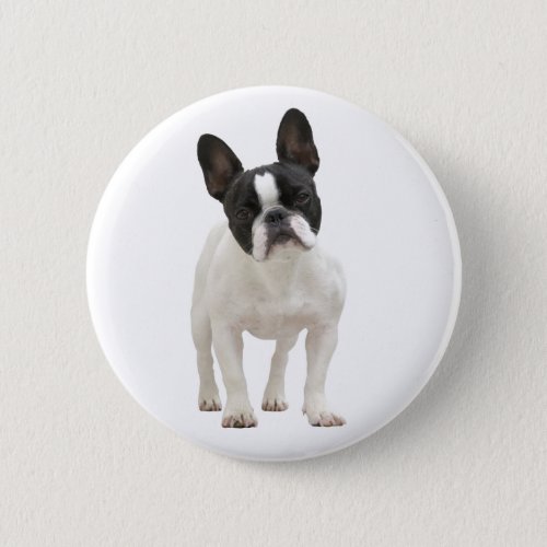 French Bulldog photo button pin gift idea Pinback Button