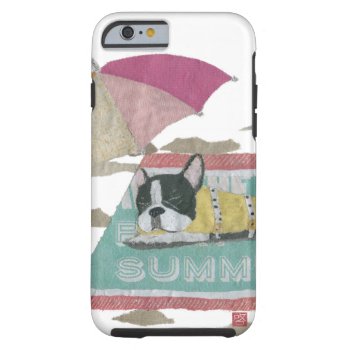 French Bulldog  Pied Frenchie  Colorful  Pop Tough Iphone 6 Case by BlessHue at Zazzle